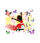妖精とお花の華やかなスタンプ（個別スタンプ：2）