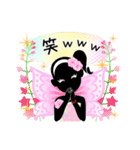 妖精とお花の華やかなスタンプ（個別スタンプ：3）
