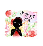 妖精とお花の華やかなスタンプ（個別スタンプ：6）