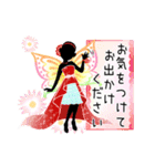 妖精とお花の華やかなスタンプ（個別スタンプ：17）