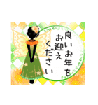 妖精とお花の華やかなスタンプ（個別スタンプ：34）
