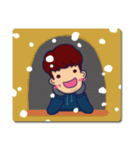 Gyu-gyu Jjing and Snowman（個別スタンプ：3）