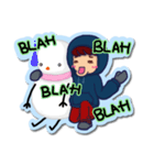 Gyu-gyu Jjing and Snowman（個別スタンプ：17）