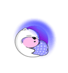 Babies otter with pillows (100% cotton)（個別スタンプ：3）