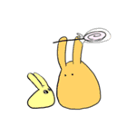 伸縮性のあるウサギたち（個別スタンプ：39）