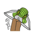夏の終わり（クワガタのクワさん編）（個別スタンプ：8）
