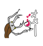 夏の終わり（クワガタのクワさん編）（個別スタンプ：36）