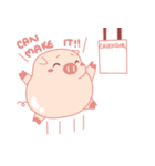 Cute Lovely Pink Pig of The Busy Days（個別スタンプ：10）