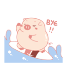 Cute Lovely Pink Pig of The Busy Days（個別スタンプ：16）