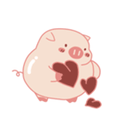 Adorable Chubby Pink Pig in Busy Tasks（個別スタンプ：2）