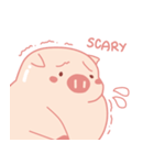 Adorable Chubby Pink Pig in Busy Tasks（個別スタンプ：4）