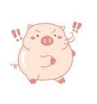 Adorable Chubby Pink Pig in Busy Tasks（個別スタンプ：6）