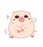 Adorable Chubby Pink Pig in Busy Tasks（個別スタンプ：9）