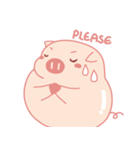 Adorable Chubby Pink Pig in Busy Tasks（個別スタンプ：12）