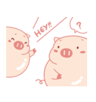 Adorable Chubby Pink Pig in Busy Tasks（個別スタンプ：13）