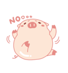 Adorable Chubby Pink Pig in Busy Tasks（個別スタンプ：14）