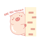 Adorable Chubby Pink Pig in Busy Tasks（個別スタンプ：25）