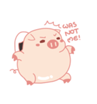 Adorable Chubby Pink Pig in Busy Tasks（個別スタンプ：31）