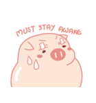 Adorable Chubby Pink Pig in Busy Tasks（個別スタンプ：34）