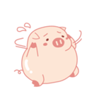 Adorable Chubby Pink Pig in Busy Tasks（個別スタンプ：37）