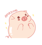 Adorable Chubby Pink Pigs and Friends（個別スタンプ：2）