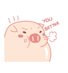Adorable Chubby Pink Pigs and Friends（個別スタンプ：36）