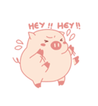 Adorable Chubby Pink Pigs and Friends（個別スタンプ：39）