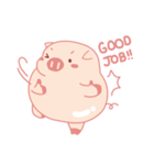 Adorable Chubby Pink Pigs and Friends（個別スタンプ：40）