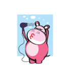 Rolled and Healty Hippo（個別スタンプ：6）