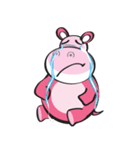 Rolled and Healty Hippo（個別スタンプ：17）