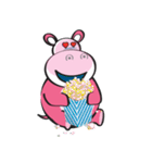 Rolled and Healty Hippo（個別スタンプ：25）