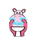 Rolled and Healty Hippo（個別スタンプ：26）