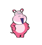 Rolled and Healty Hippo（個別スタンプ：37）