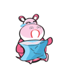 Rolled and Healty Hippo（個別スタンプ：39）