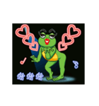 Gaga Penny Frog 4 - Dancing Frog（個別スタンプ：12）