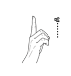 Finger's talk_V1（個別スタンプ：39）