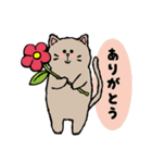 手描き風のグレーのねこちゃん（個別スタンプ：5）