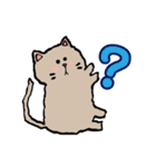 手描き風のグレーのねこちゃん（個別スタンプ：10）