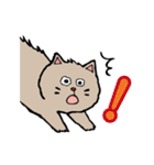 手描き風のグレーのねこちゃん（個別スタンプ：11）