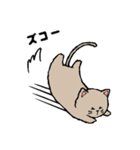 手描き風のグレーのねこちゃん（個別スタンプ：21）