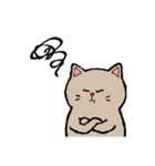 手描き風のグレーのねこちゃん（個別スタンプ：29）