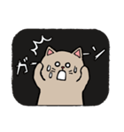 手描き風のグレーのねこちゃん（個別スタンプ：36）