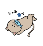 手描き風のグレーのねこちゃん（個別スタンプ：40）