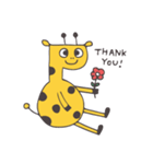 Flat head giraffe（個別スタンプ：1）