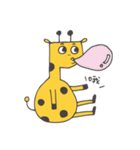 Flat head giraffe（個別スタンプ：2）