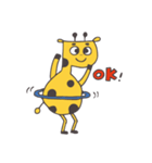 Flat head giraffe（個別スタンプ：5）