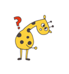 Flat head giraffe（個別スタンプ：7）