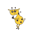 Flat head giraffe（個別スタンプ：8）
