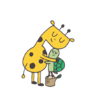 Flat head giraffe（個別スタンプ：10）