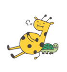 Flat head giraffe（個別スタンプ：11）